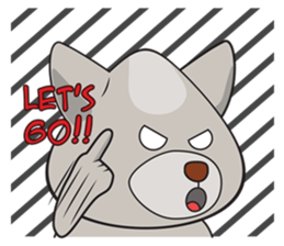 Moki - The Cute Dog sticker #7722739