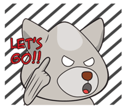 Moki - The Cute Dog sticker #7722739