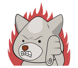 Moki - The Cute Dog sticker #7722744