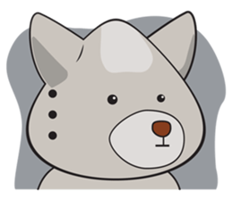 Moki - The Cute Dog sticker #7722746