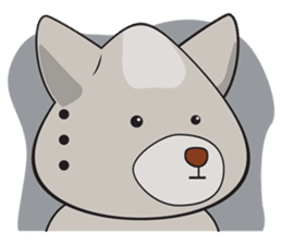 Moki - The Cute Dog sticker #7722746