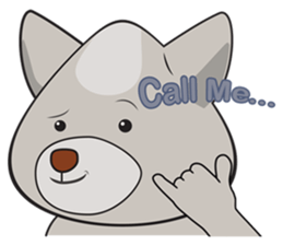 Moki - The Cute Dog sticker #7722747