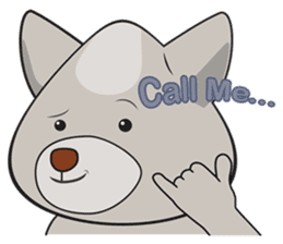 Moki - The Cute Dog sticker #7722747