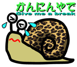 Snail of leopard sticker #7723075