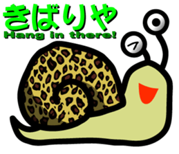 Snail of leopard sticker #7723088