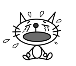 This cat is simple. sticker #7723123