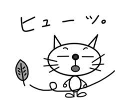 This cat is simple. sticker #7723128