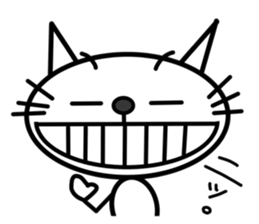 This cat is simple. sticker #7723130