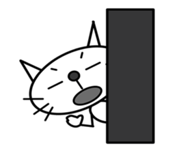 This cat is simple. sticker #7723133