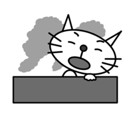 This cat is simple. sticker #7723145