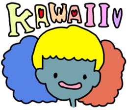 Happy people town sticker #7723302