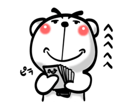 Bear of Eyebrows [Z] 03 sticker #7723319