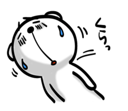 Bear of Eyebrows [Z] 03 sticker #7723335