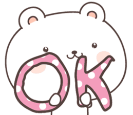 cute bear ver16 -Daily conversation- sticker #7723348