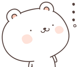 cute bear ver16 -Daily conversation- sticker #7723377