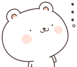 cute bear ver16 -Daily conversation- sticker #7723377