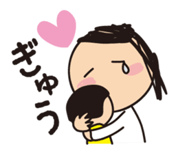 Ikuko during child-rearing 2 sticker #7723586