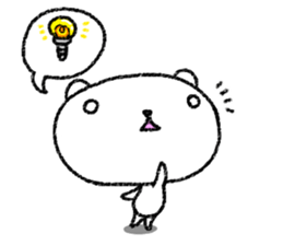 White bear and Black bear story sticker #7723881