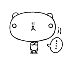 White bear and Black bear story sticker #7723891