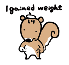 Genius squirrel painter  autumn sticker #7724075