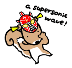 Genius squirrel painter  autumn sticker #7724088