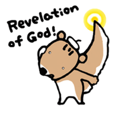 Genius squirrel painter  autumn sticker #7724090