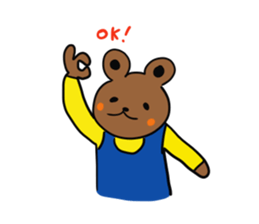 How nice.Sticker of bear sticker #7725058