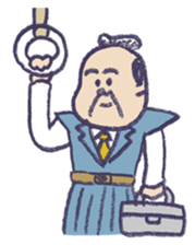 Chonmage worker sticker sticker #7725226