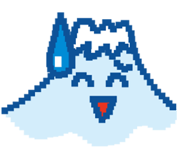 Fujiyama Boy (PIXEL) sticker #7725243