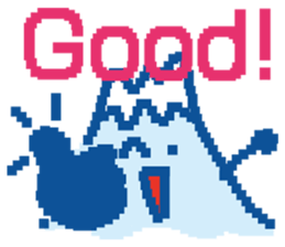 Fujiyama Boy (PIXEL) sticker #7725254