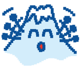 Fujiyama Boy (PIXEL) sticker #7725255