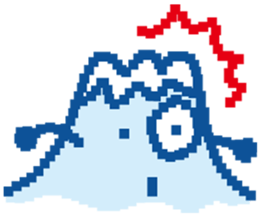 Fujiyama Boy (PIXEL) sticker #7725257