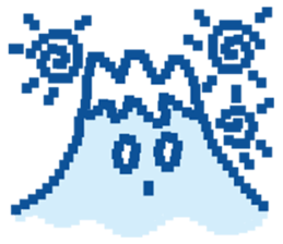 Fujiyama Boy (PIXEL) sticker #7725264