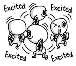 Simple white3_English sticker #7725957