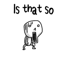 Simple white3_English sticker #7725958