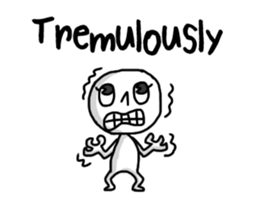 Simple white3_English sticker #7725960