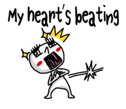 Simple white3_English sticker #7725962