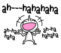 Simple white3_English sticker #7725965