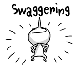 Simple white3_English sticker #7725970