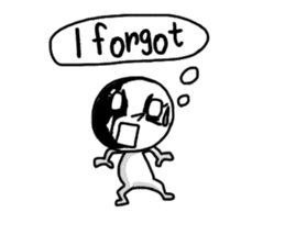 Simple white3_English sticker #7725971