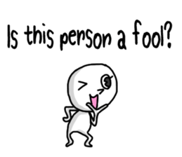 Simple white3_English sticker #7725979