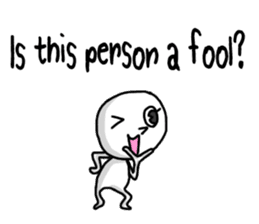 Simple white3_English sticker #7725979