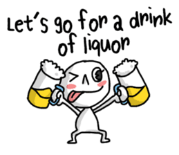 Simple white3_English sticker #7725983