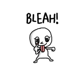 Simple white3_English sticker #7725985