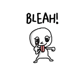 Simple white3_English sticker #7725985