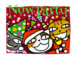 Christmas and New Year of Nyanzu sticker #7728515