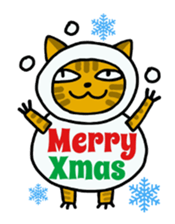Christmas and New Year of Nyanzu sticker #7728520