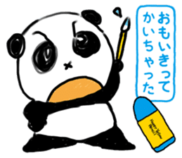 Drawing Panda sticker #7728629