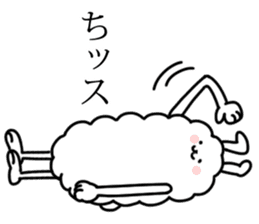 Feet long Hairball rabbit sticker #7729674