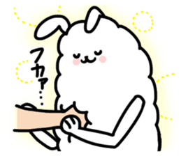 Feet long Hairball rabbit sticker #7729686